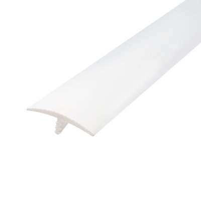 Outwater Plastic T Molding 1 1/4 Inch Flexible Polyethylene Center Barb Tee Moulding 25 Ft Coil