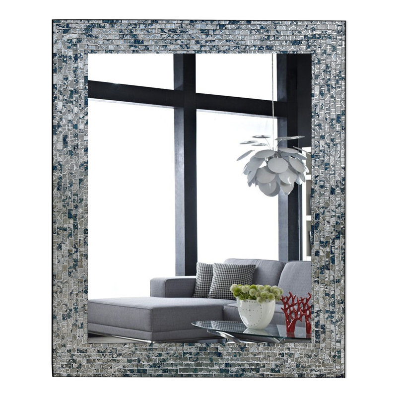 Miroir d'appoint Mosaic, Bleu
