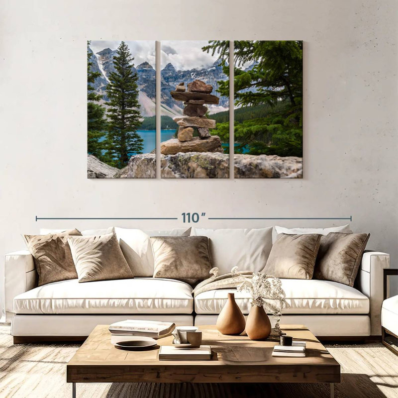 Alvord Inukshuk au parc national Banff, H 48 po x l 74 po