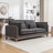 84.6" Retro Upholstered Sofa-1013090609