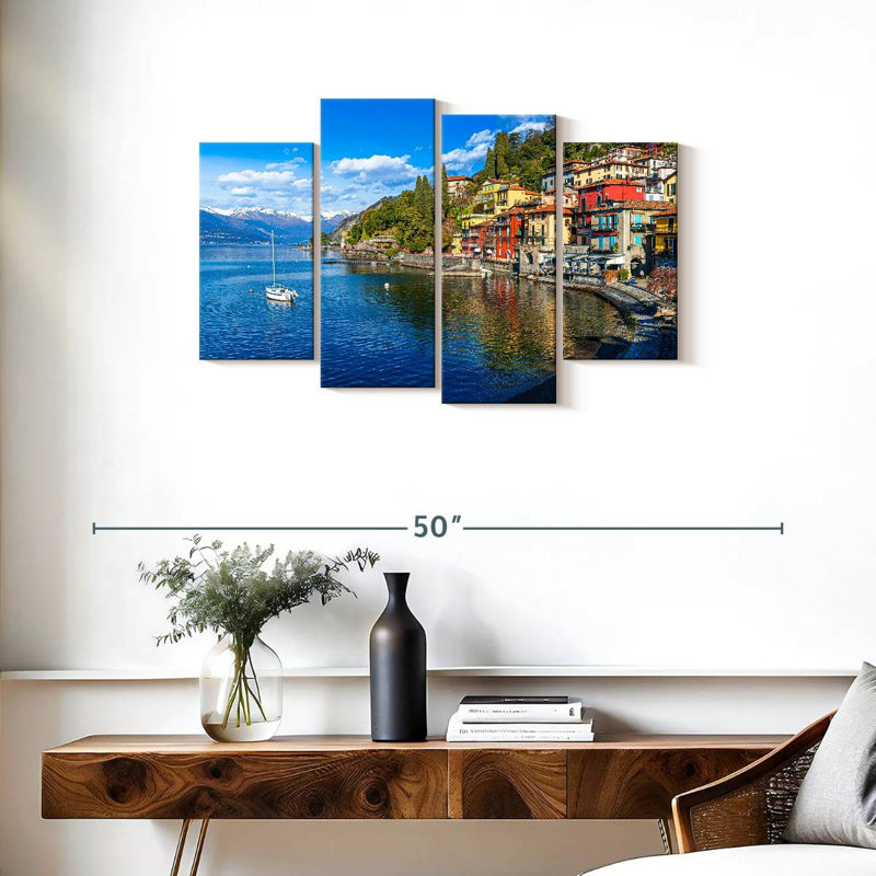 Nicci Varenna Lakeside Town, 22" H x 36" W