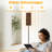  68.5" Standing Floor Lamp Seamless leopard Stylish print for Dimmable Metal Pole Lamp with Linen Lampshade LED Bulb Included