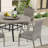Patio Aluminum & Wicker Padded Dining Armchairs