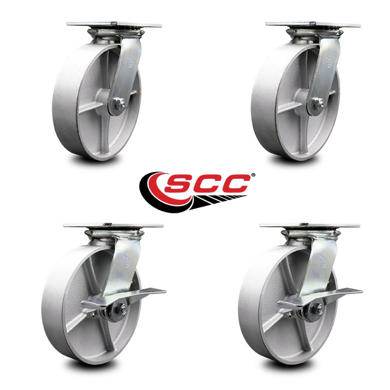 Ensemble de roulettes pivotantes 4 pièces 4 pièces