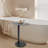 C-Shaped Metal Side Table Couch End Table-197479084
