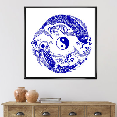 «Chinoiserie Koi Fish II», impression sur toile