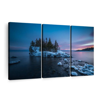 «Dramatic Sunset At Lake Superior», reproduction sur toile