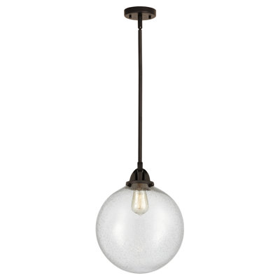 Nouveau 2 - Frederick - Mini-luminaire suspendu sur tige 1 lumière - Ampoule DEL - - Abat-jour