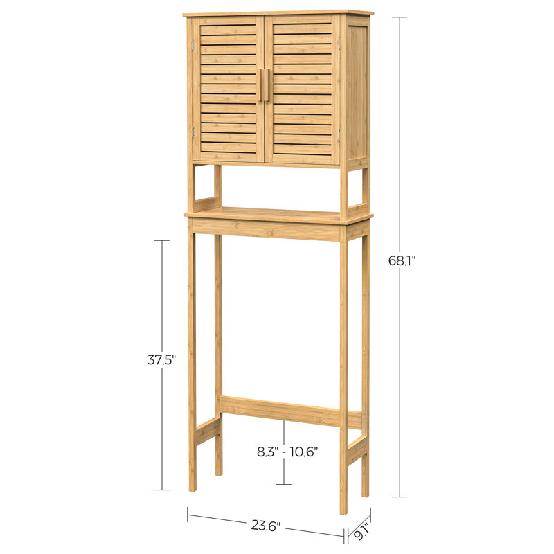 Armoire de rangement au-dessus de la toilette, Naturel