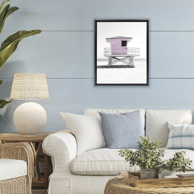 Cadre flottant rose bonbon Lifeguard Station, design par Annabelle Hall