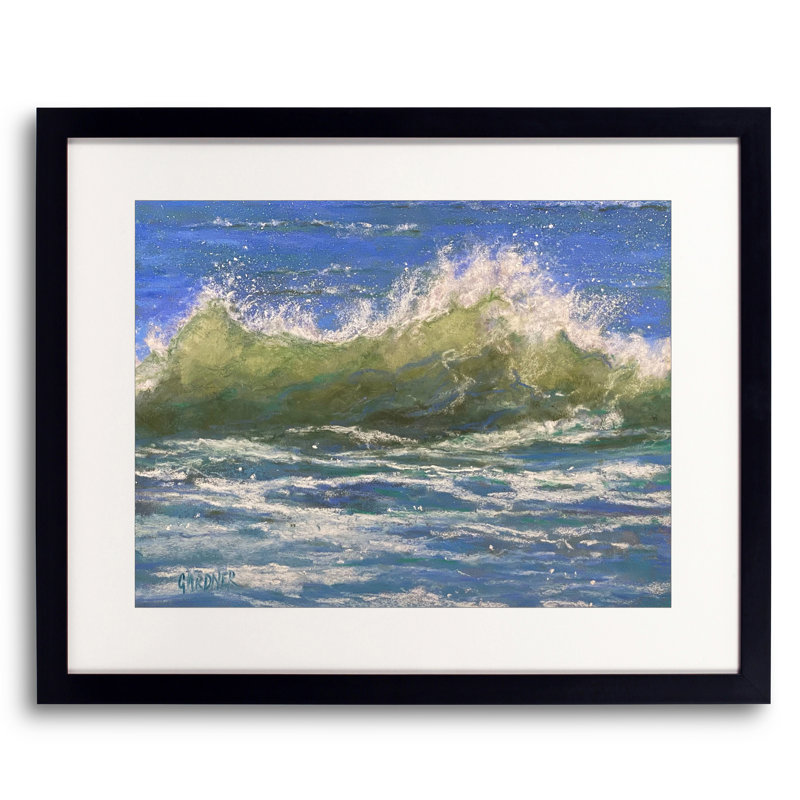«Twist and Shout 1» par Dina Gardner, H 17,25 po x l 21,25 po x P 0,875 po, Papier avec cadre noir