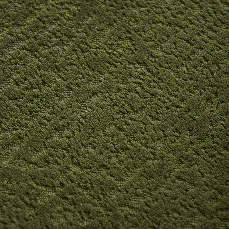 Causeuse de style moderne, Vert antique, tissu vert