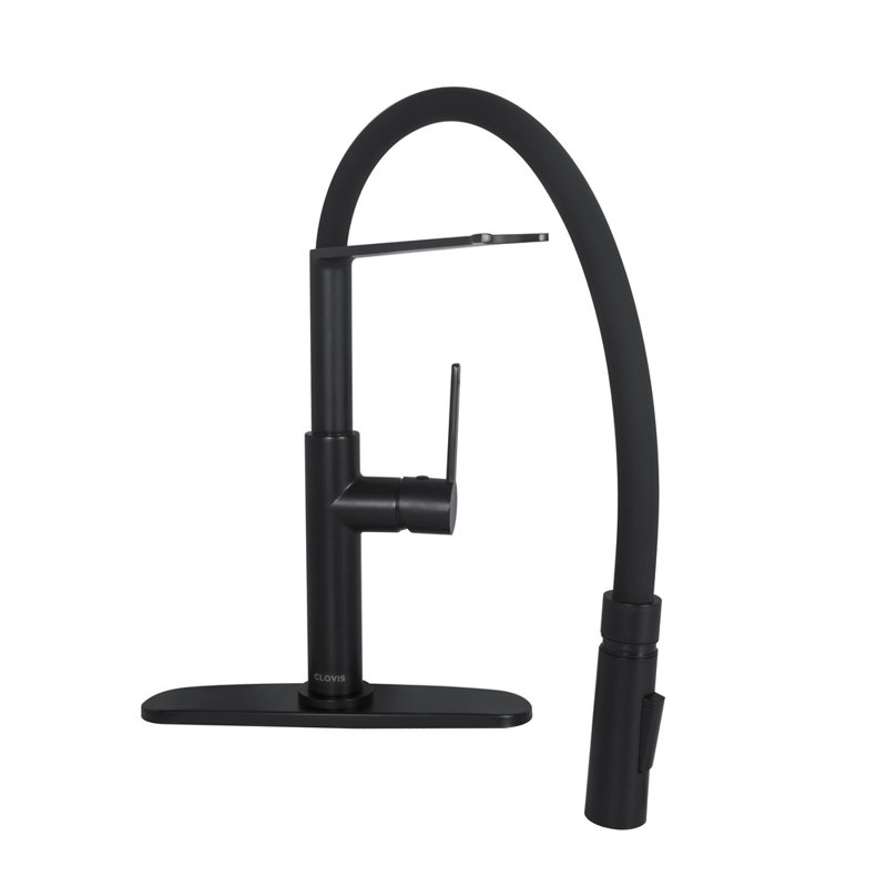 Robinet de cuisine rétractable à poignée simple