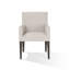 Chaise avec accoudoirs rembourrée Meria
