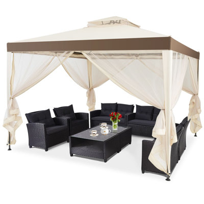 10 Ft. W x 10 Ft. D Metal Soft-top Patio Gazebo