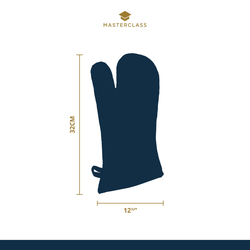 Deluxe Professional Black Single Oven Glove