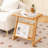 Abdulbari Glass Top End Table
