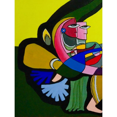 Amour abstrait | Acrylique sur toile | Par Pushpa Mahadeo Plus