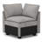 Luna Chenille Armless Corner Seat Chair For Sectional Sofa-108055250