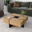 Table basse carrée avec plateau coulissant extensible-63643848