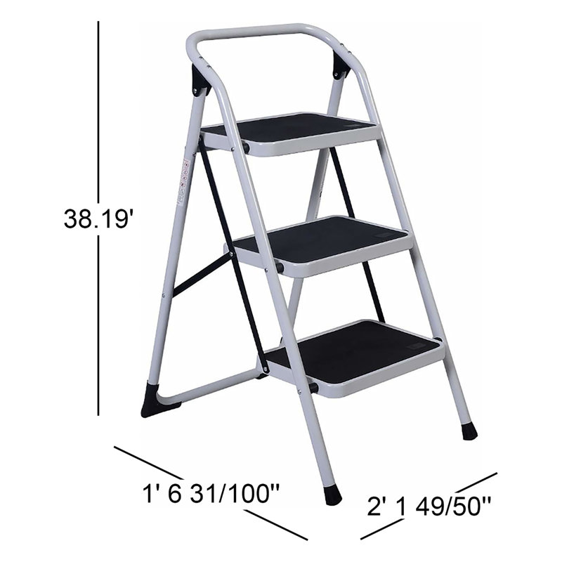 Havasu 3 - Step Steel Lightweight Folding Step Ladder