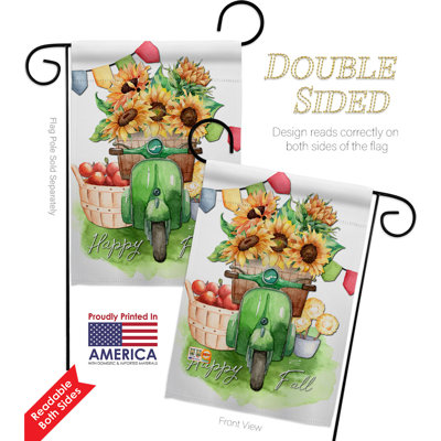 Double Sided 18.5'' H x 13'' W Polyester Flag Set