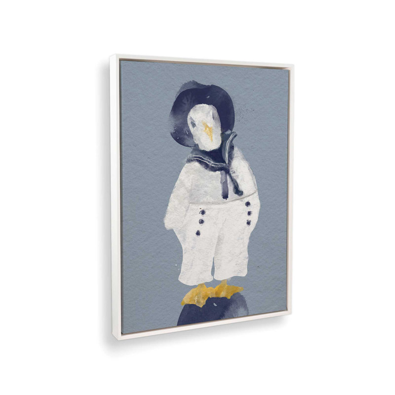 Nautical Lee by Kamdon Kreations Art Print, Framed Canvas, 36 W x 48 H, White