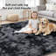 Aalieyah Deep Pile Fluffy Shaggy Area Rug for Indoor Use black grey-1778749347