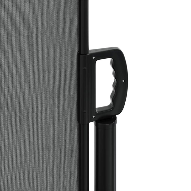 Auvent latéral rétractable, Anthracite, H 39,4 po x l 196,9 po