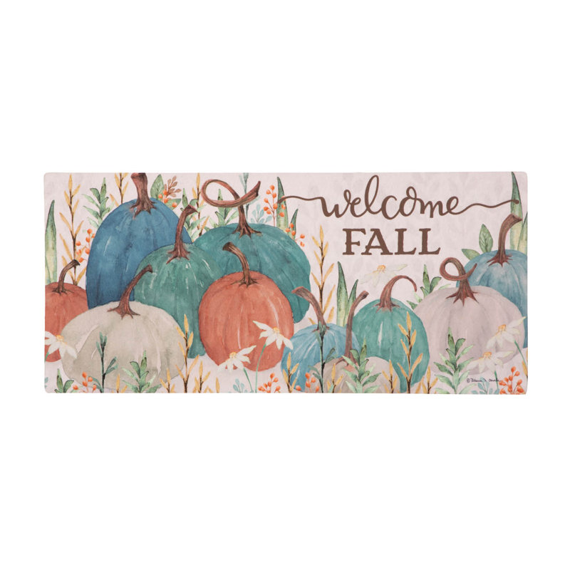 Welcome Fall Pumpkins Sassafras Switch Mat