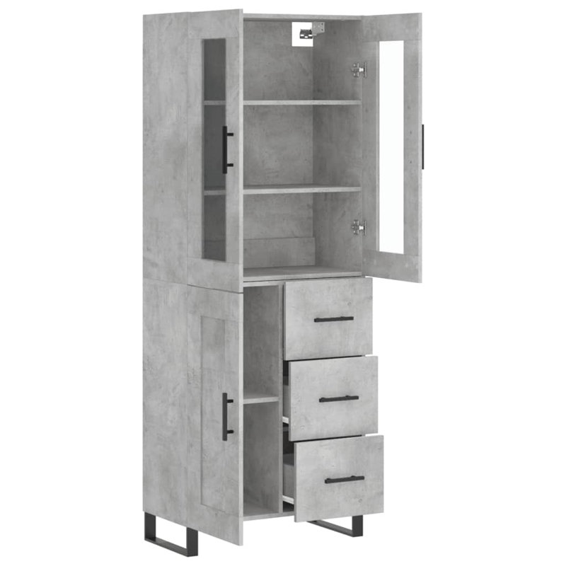 Nicolosa 69.5cm Sideboard, Concrete Grey