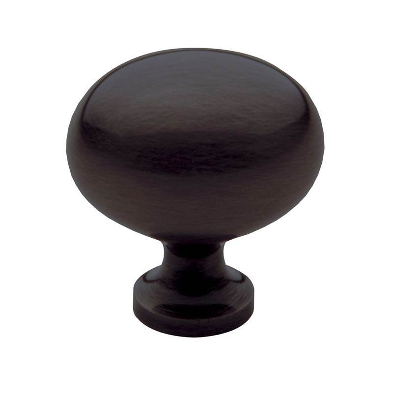 1 3/8" Length Oval Knob, Venetian Bronze