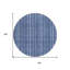 Tapis intérieur lavable rayé 8 po Denim