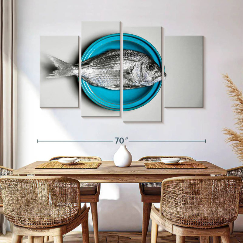 Assiette de poisson Yarlin, H 42 po x l 68 po