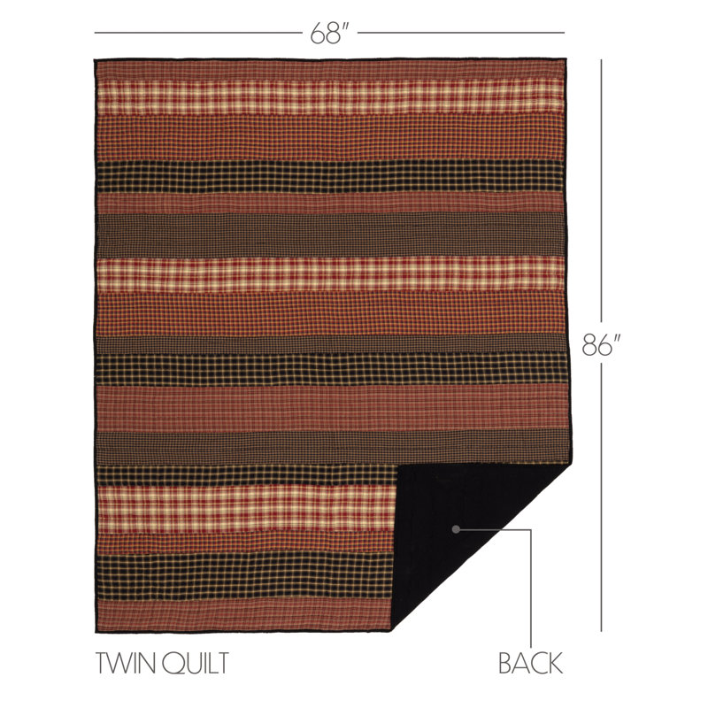 Beckham Traditional Cotton Quilt, Twin Quilt