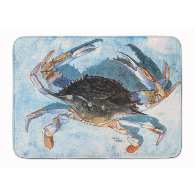 Tapis pour salle de bain en mousse à mémoire crabe