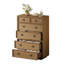 Commode 6 tiroirs avec tablette coulissante Farmhouse