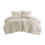Ensembles de literie luxueux en fausse fourrure Ul ultrasoft, 3 pièces grand / double, confort ivoire confortable