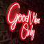 Enseigne lumineuse à DEL 20 po Good Vibes Only Jaquari-225077145