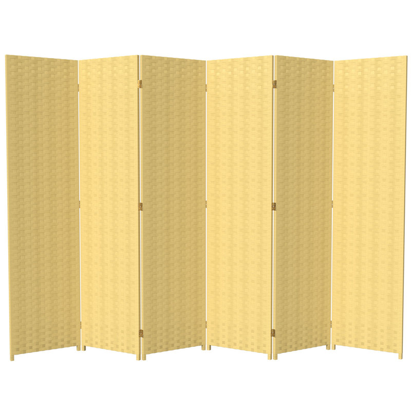 Cloison pliante Collier, 6, Beige foncé, 6 ft.