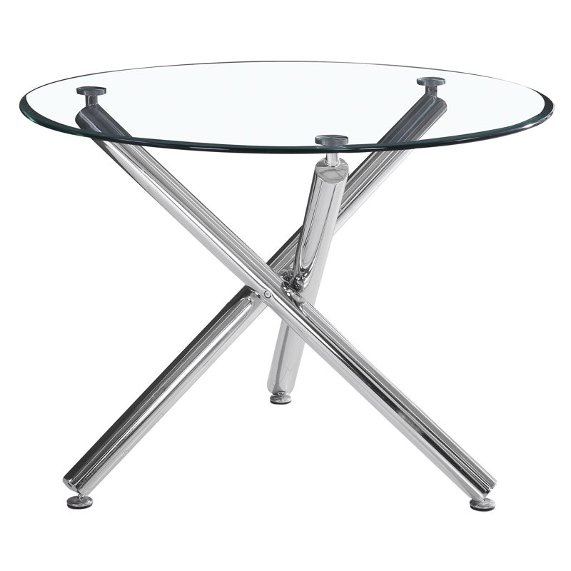 Table de salle à manger Gregory, Argent argent