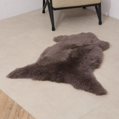 Stefania Solid Colour Sheepskin Area Rug