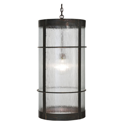 Luminaire suspendu cylindrique à 1 lumière Villa