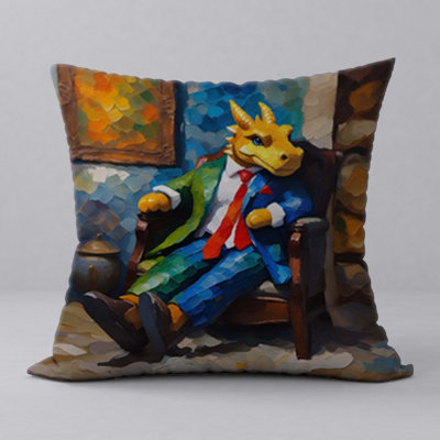 Reversible Throw Pillow