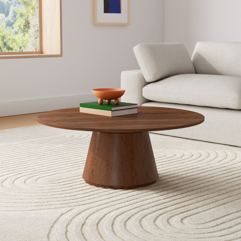 Royale Single Coffee Table, Walnut