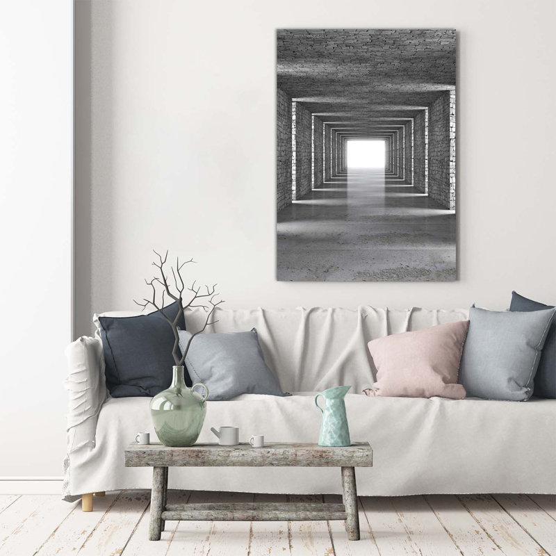 Brick Tunnel - Wrapped Canvas Print