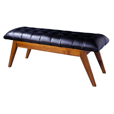 Cathern Leather Upholstered Storage Bench