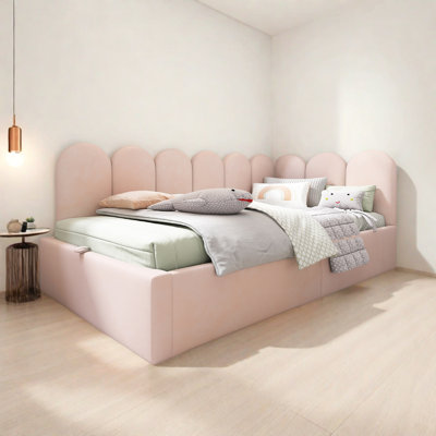 Upholstered Tufted Corner Daybed