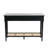 Ayleena Maxwelton Solid Wood Console Table with 2 Drawers and Woven Cane Storage Shelf-1859782371