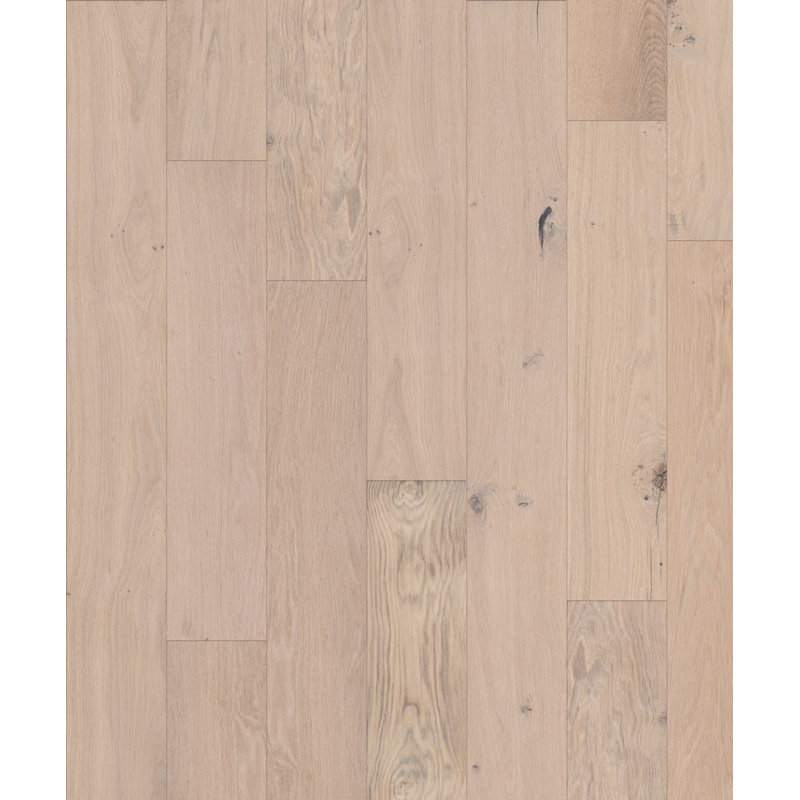 Plancher de bois franc d'ingénierie brossé l 7 1/2 po x T 12 mm